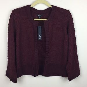 Apt. 9 - Open Front Cropped Sweater Jacket